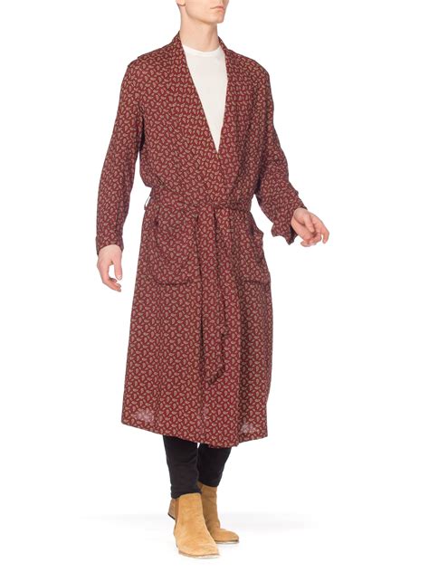 Mens Christian Dior Silk Robe 